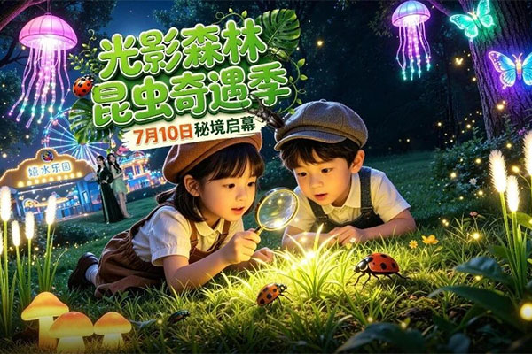 【抢早鸟特惠39.9元】暑期夜场回归,7.10-8.31光影昆虫秘境开启奇幻夏夜!